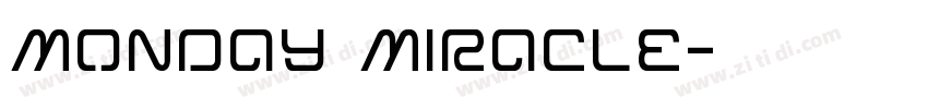Monday Miracle字体转换